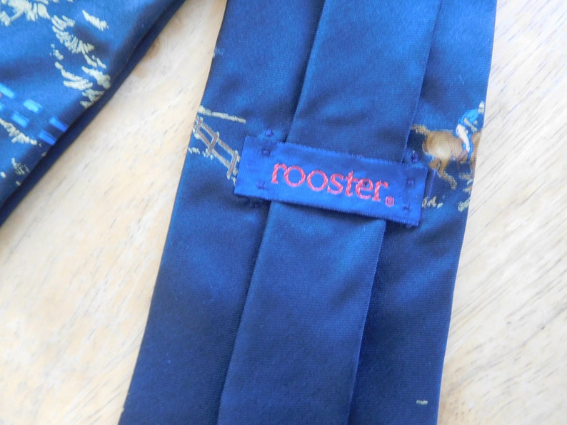 Horse Steeplechase Race silk necktie by ROOSTER