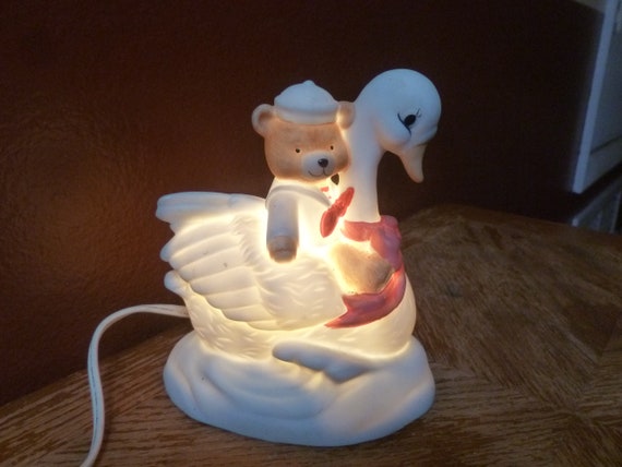 swan teddy bear