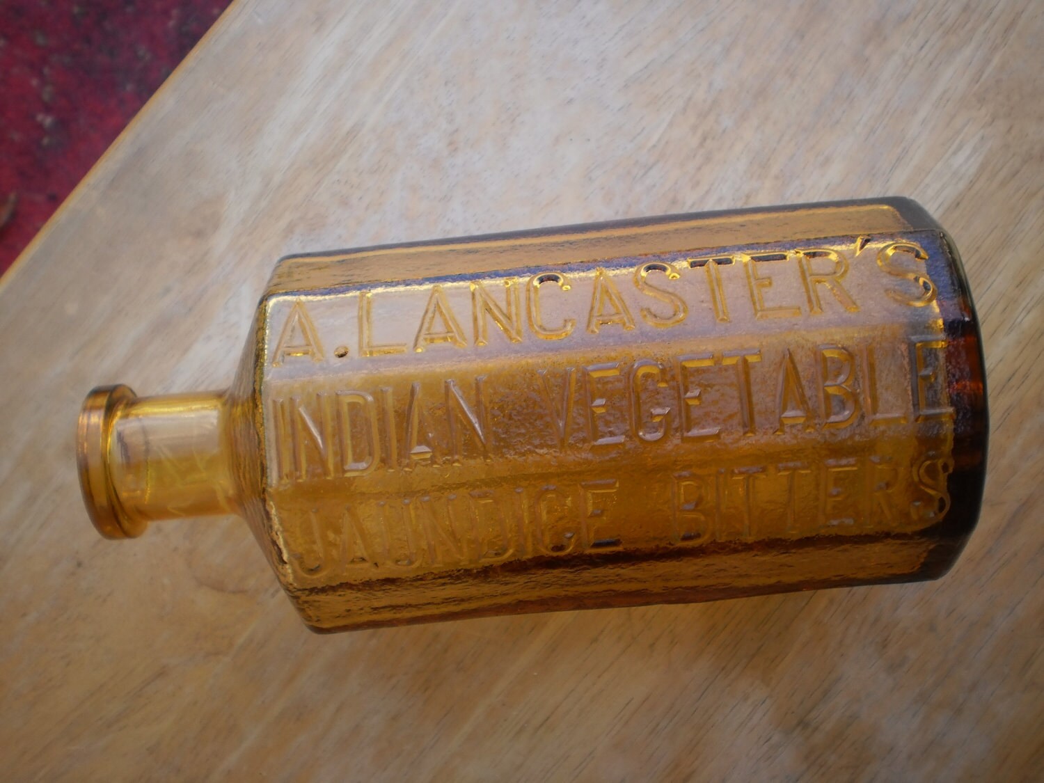 Wheaton Amber Glass Lancasters Indian Vegetable Bitters Bottle Etsy