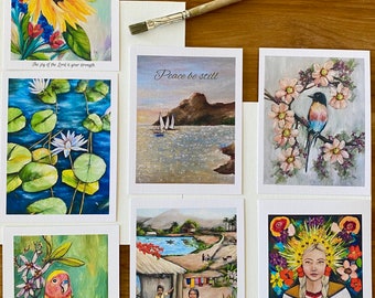 linen paper prints encouraging artworks by BannerandSail art