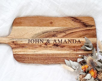 Serving Board, Personalised Serving Board, Personalised Cheese Board, Laser Engraved, Family, Couple Present, Wedding Gift, Couple