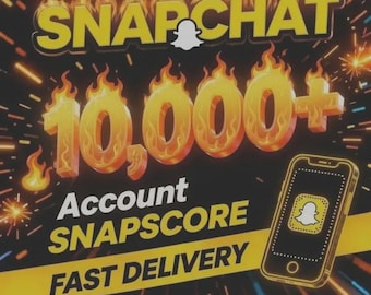Snapchat-Account mit über 10.000 Snapscore | Schnelle digitale Lieferung