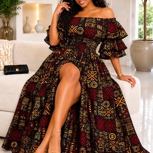 short sleeve summer dresses for women Navy Blue Square Neck Dress with Sleeves Sleeve Length Vince - Black Pleated Coleccion Ropa Vaquera Color:Cinnamon Red