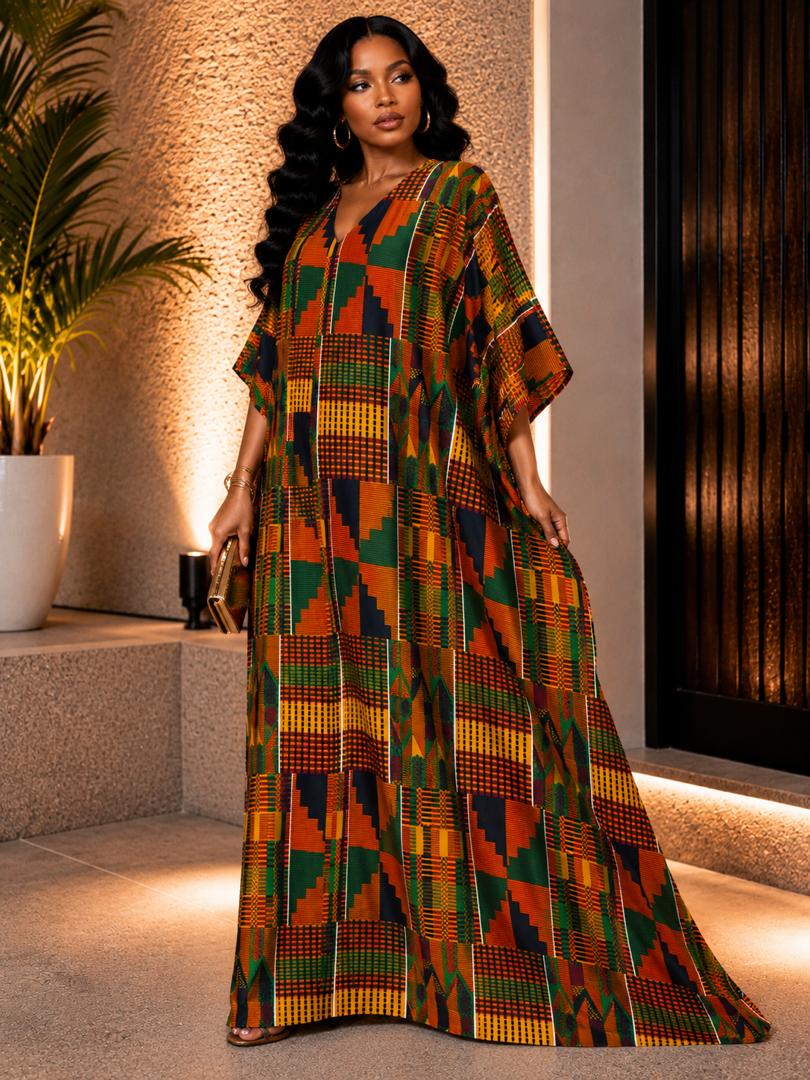 latest maasai dress designs On  Vacation Color:M-Royal Blue Trophy Maxi Dress | Traditional