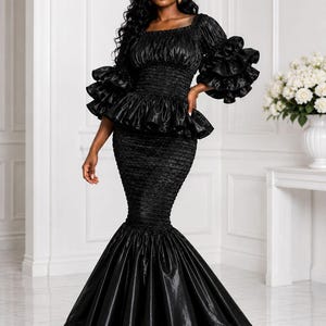 Black Peplum Dress