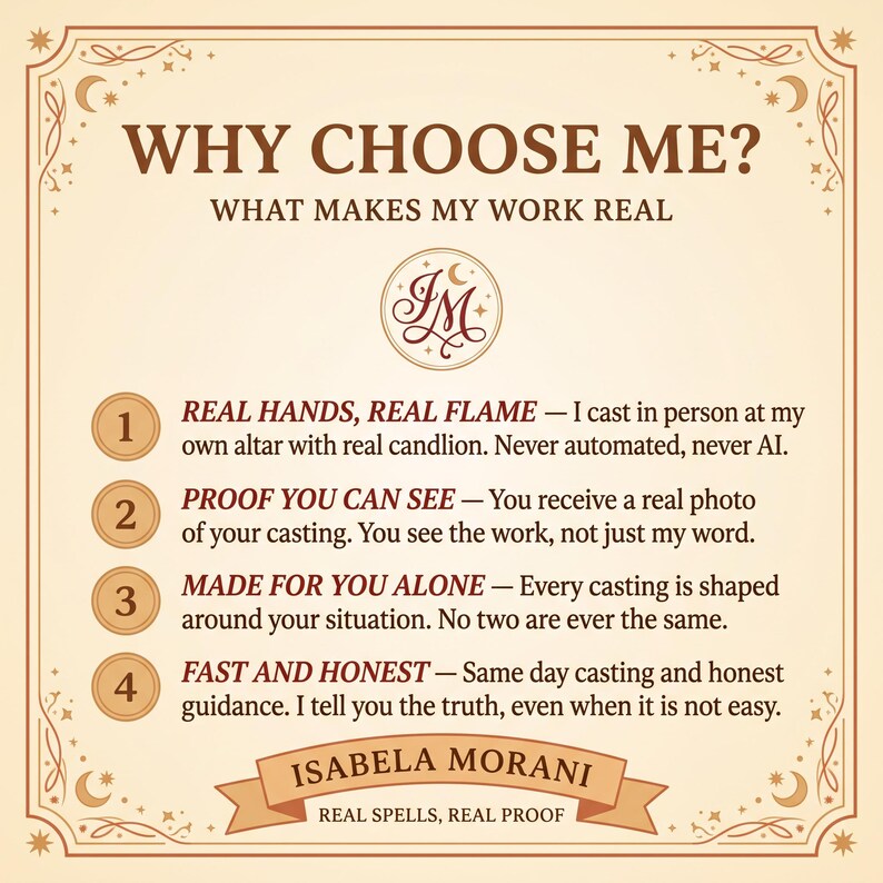 The image is a poster with text and a logo, featuring a title "WHY CHOOSE ME?" and a list of reasons for choosing someone.