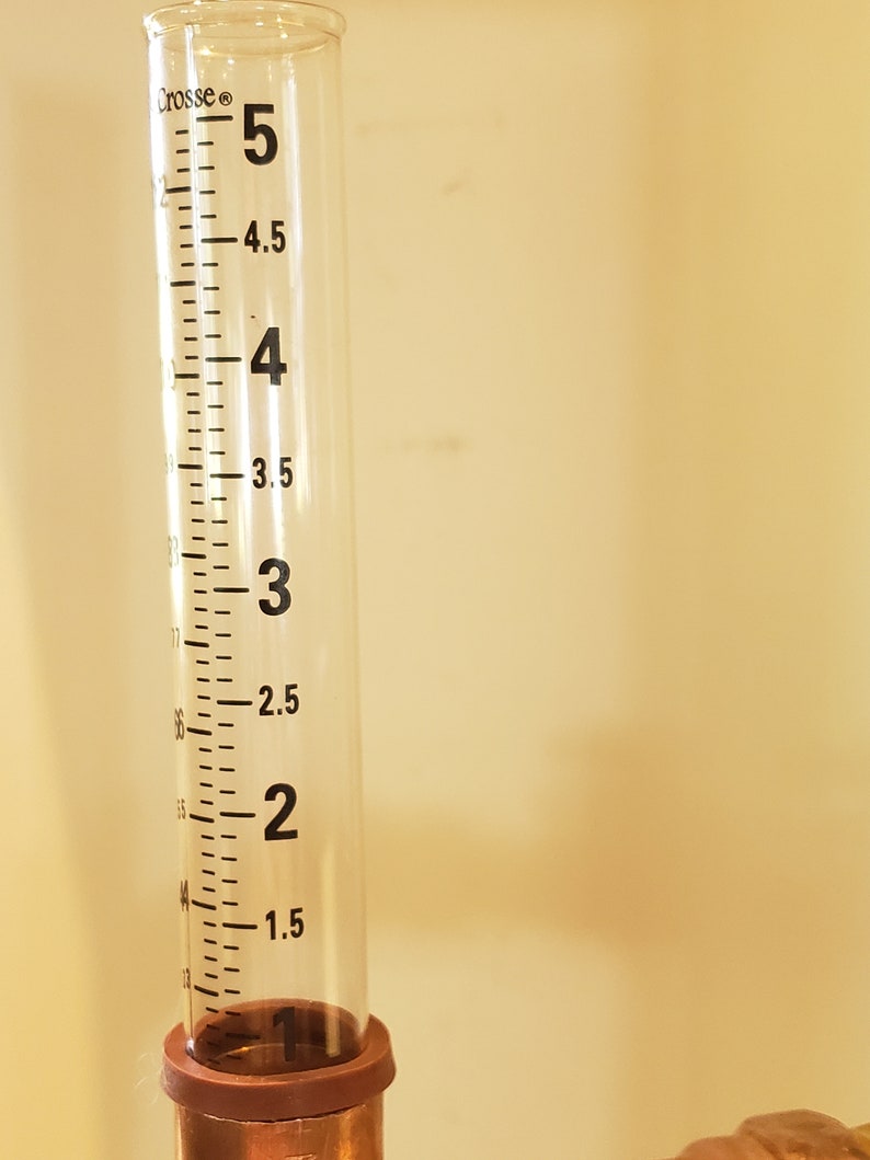 RAIN GAUGE Copper Copperdreamz Etsy