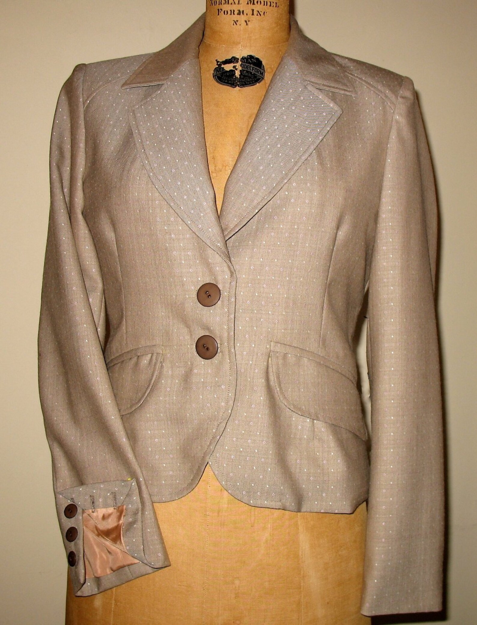 Fitted Blazer Womens Beige Blazer Womens Slim Fit Blazer Etsy