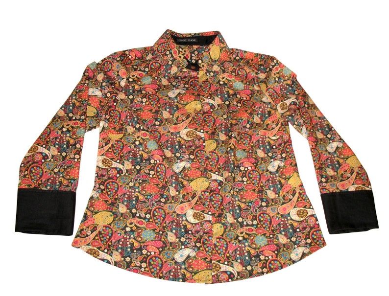 Floral Button Up Shirt Liberty of London Print Shirt Womens | Etsy