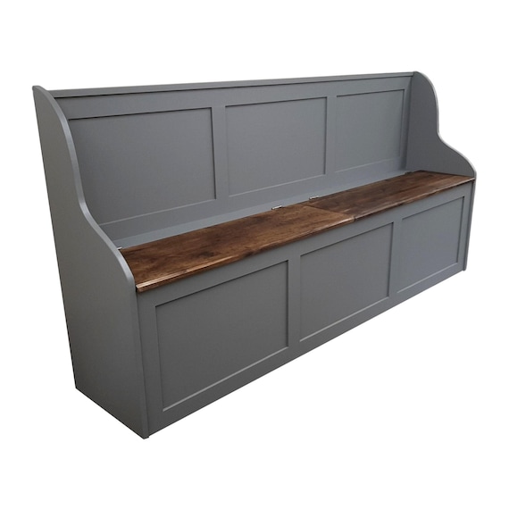 Hand-Crafted Shaker Style Monk's Bench with Storage (Custom Sizes Available)