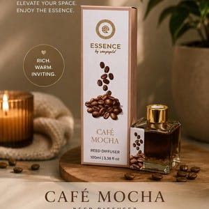 Cafe Mocha Reed Diffuser | Coffee Scent | Home Fragrance