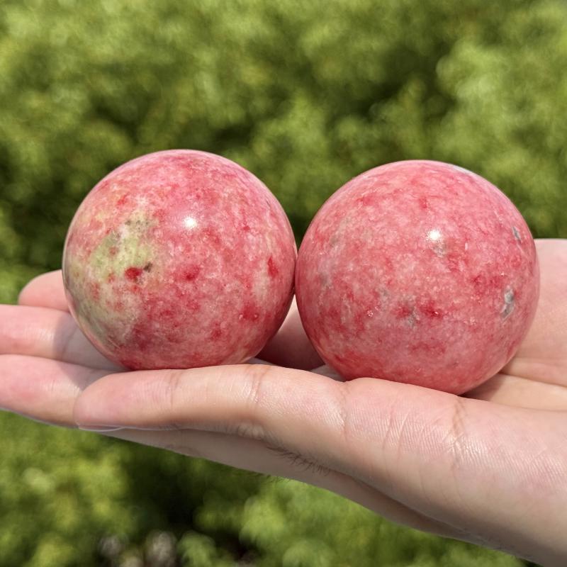 Thulite Sphere - Etsy