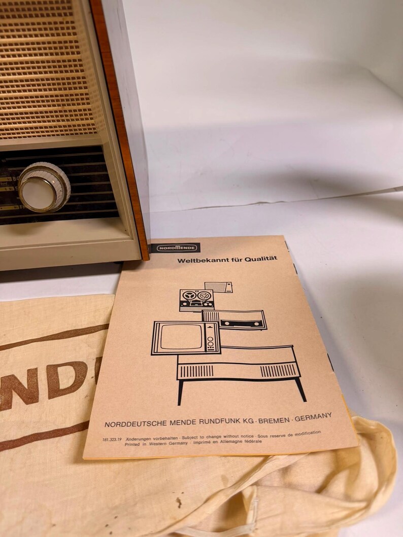 File Finisher R Tube Vintage Nordmende Norma-luxus Tube Radio West Germany FM AM Working W ...