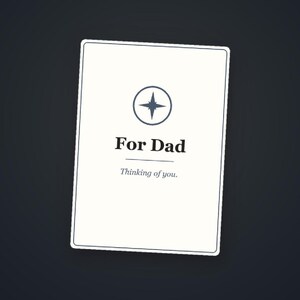 Personalized Dad Support Card, Encouragement for Hard Times, Birthday Gift, Keepsake, Instant Digital Download image 6