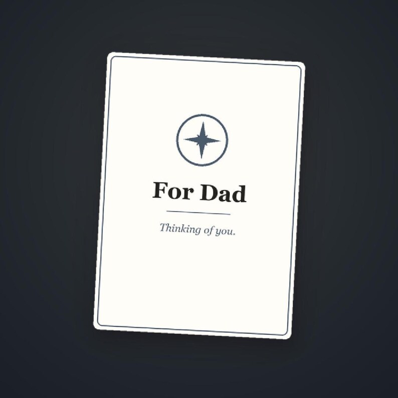 Personalized Dad Support Card, Encouragement for Hard Times, Birthday Gift, Keepsake, Instant Digital Download image 6