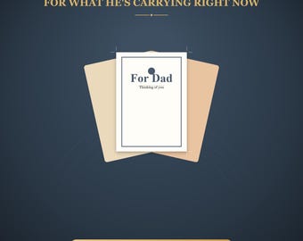 Personalized Dad Support Card, Encouragement for Hard Times, Birthday Gift, Keepsake, Instant Digital Download