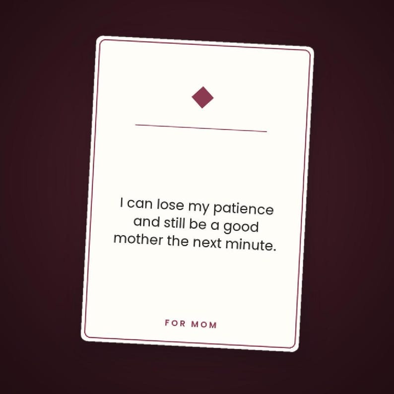 Personalized Mom Affirmation Cards, Custom Encouragement Deck, Birthday Gift, Keepsake, Instant Digital Download image 7