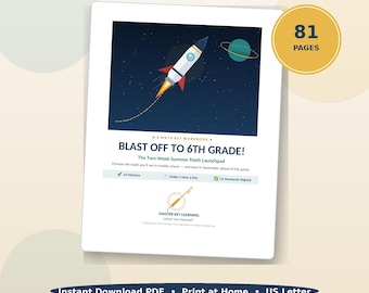 Summer Math Workbook Rising 6th Grade