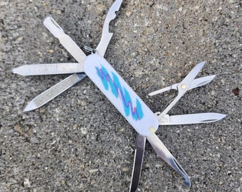 Custom Victorinox MiniChamp Swiss Army Knife | 3D Printed Scales by Arc Light Filament | 58mm Refurbished EDC Multi-Tool