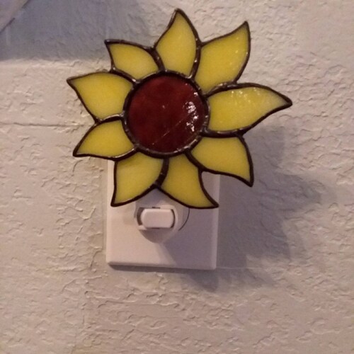 Sunflowers Sunflower Sunflower Light Box Sunflower Lights Etsy
