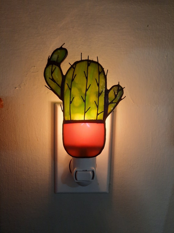Cactus Night Light Etsy