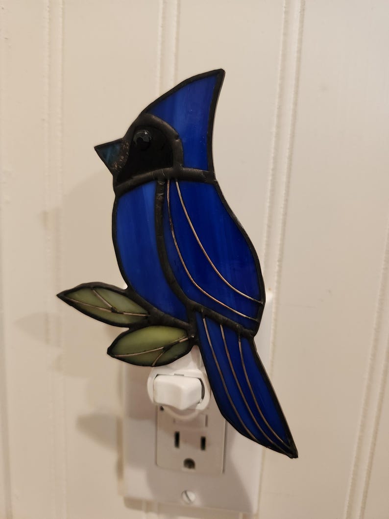 TreeHouseStainedGlas Cardinal Night Light - Thumbnail 2