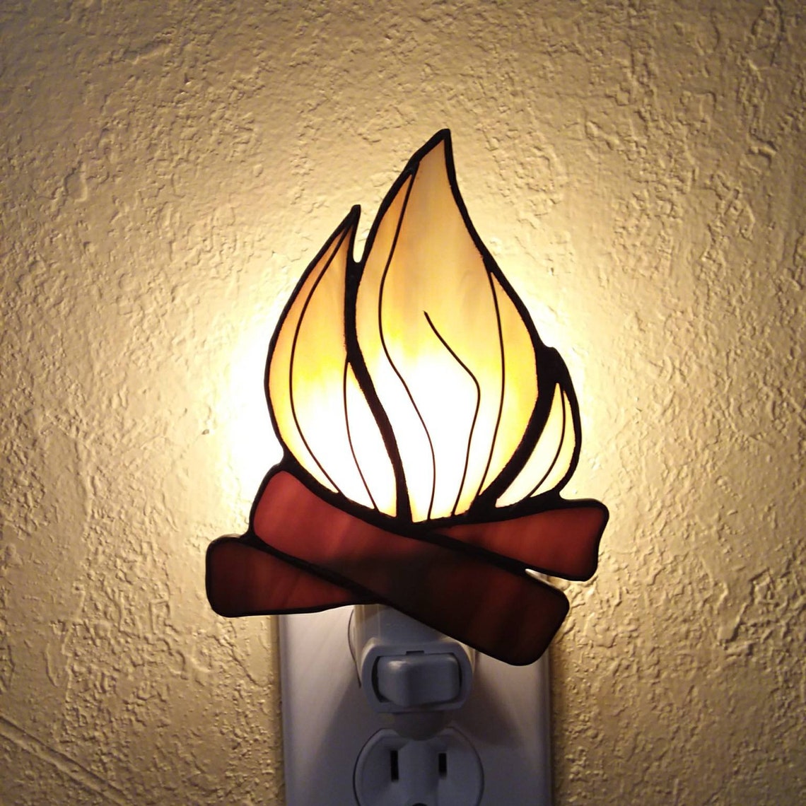 Campfire Night Light Etsy