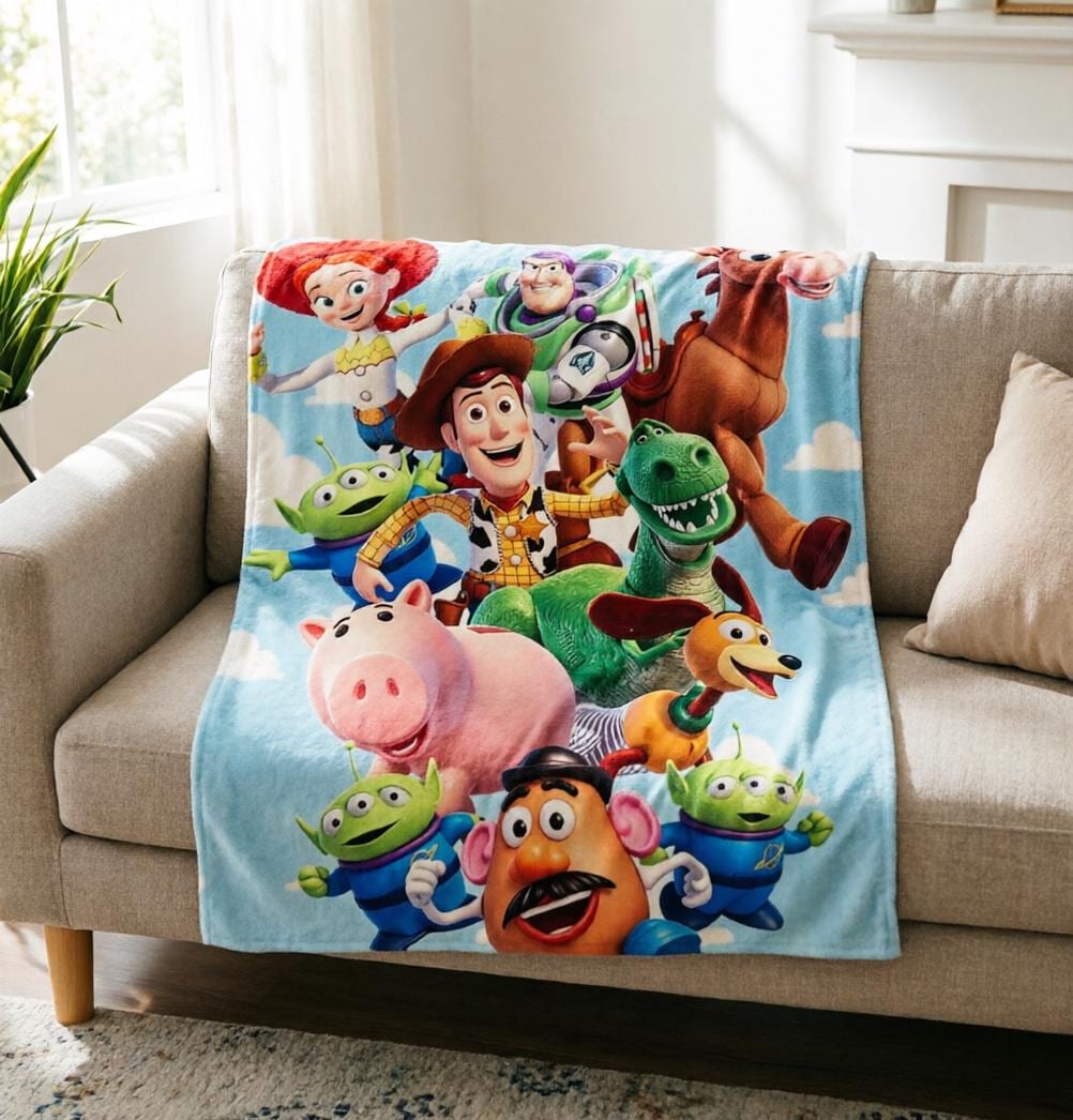 90年代　トイストーリー VINTAGE ラグ・ブランケット Vintage Toy Story Blanket - Etsy
