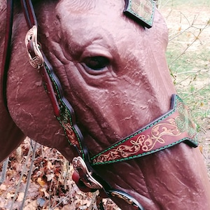 Fantasy Leather Noseband/Cavesson - Made to Order