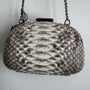 Vintage UGG Australia Margaux Rox Clutch-Handtasche aus echtem Pythonleder