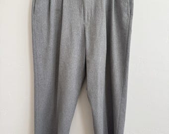 Slates Men’s Gray Classic Fit Pleated Dress Pants 38W 30L