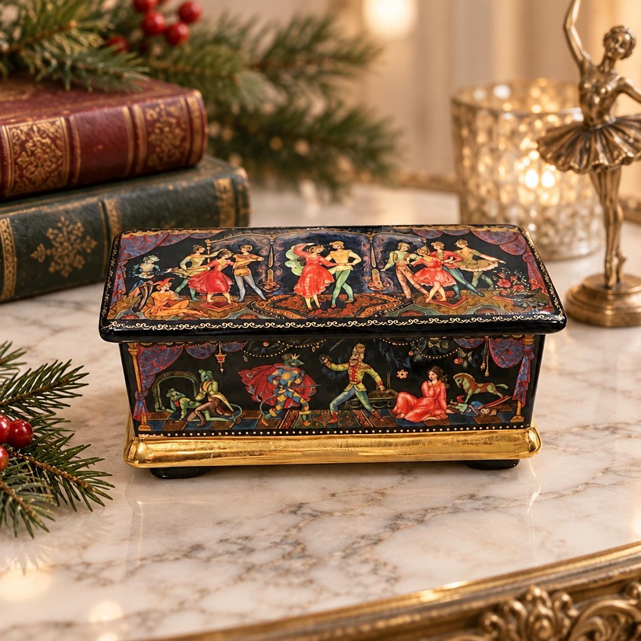 Vintage Nutcracker Music Box - Etsy