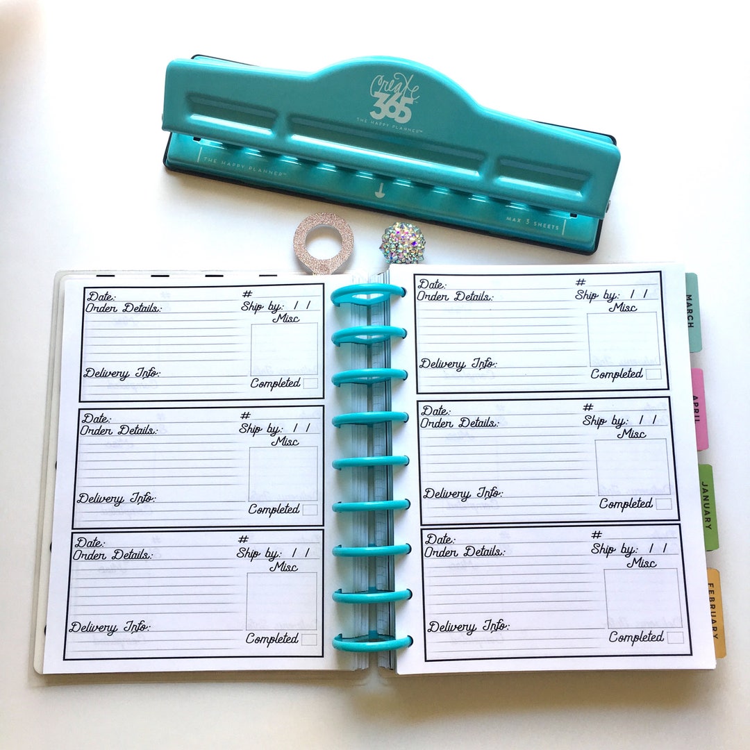 Order Tracker, Happy Planner Inserts, the Happy Planner Order Tracker ...