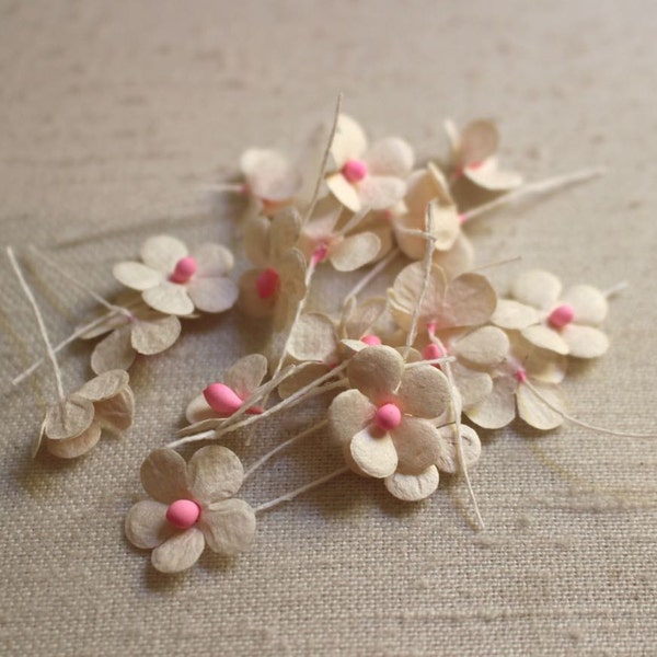 pink and white paper craft flowers