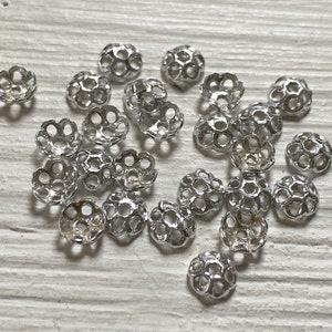 Tiny alluminium bead caps