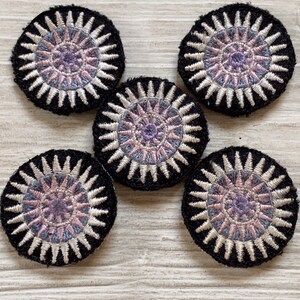 Hmong star embroidered patches