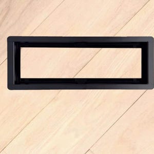Modern Flushed Floor Air Vent Drop in Minimalist Rectangular Airflow  Trim Less 4x12