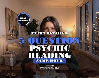 5 Question Psychic Reading | Ask Me Five Questions, Love, Career & Future | Clear Honest Tarot Answers | Same Hour