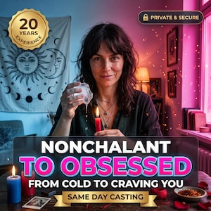 Nonchalant Spell | Avoidant to Obsessed Spell, Stubborn to Obsessed, Obsession Spell, Love Spell | Same Day Casting by Spells By Melinora