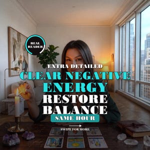 Lectura de limpieza energética / Elimina la energía negativa, restaura el equilibrio / Qué te está agotando y cómo liberarte / Misma hora imagen 1