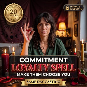 Commitment Spell | Make Them Commit, Loyalty Spell, Choose Me, Serious Relationship Ritual | Same Day Casting by Spells By Melinora bild 1