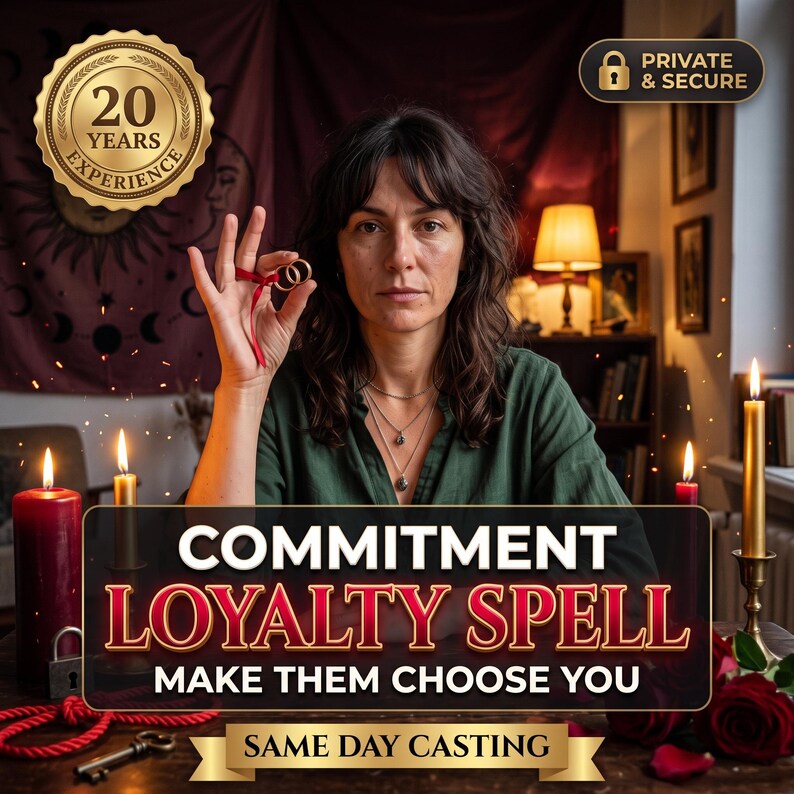 Commitment Spell | Make Them Commit, Loyalty Spell, Choose Me, Serious Relationship Ritual | Same Day Casting by Spells By Melinora bild 1