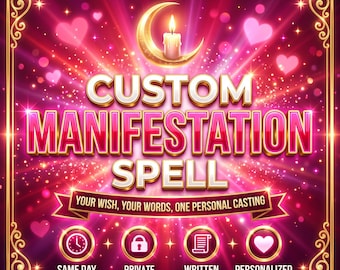 Feitiço de Manifestação Personalizado | Ritual Personalizado para Amor, Dinheiro e Sucesso (Realização no Mesmo Dia)