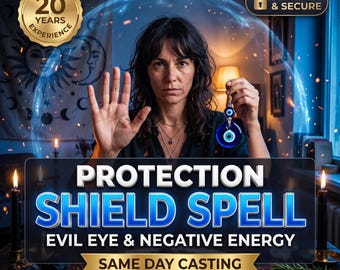 Protection Spell | Remove Negative Energy, Evil Eye Shield, Spiritual Cleansing Ritual | Same Day Casting by Spells By Melinora