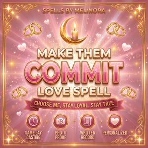 Commitment Spell | Make Them Commit, Loyalty Spell, Choose Me, Serious Relationship Ritual | Same Day Casting by Spells By Melinora