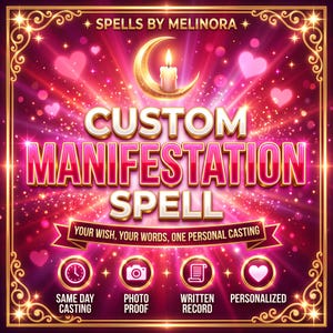 Custom Manifestation Spell | Personalized Spell Casting, Wish Spell, Love Money Success Ritual | Same Day Casting by Spells By Melinora