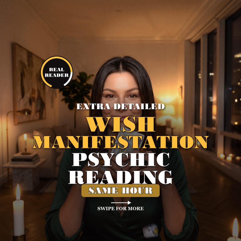 Wish Manifestation Reading | Will My Wish Come True, Love, Money & Abundance | Law Of Attraction Psychic Guidance | Same Hour image 1