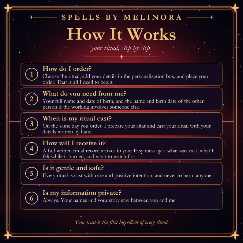 Feitiço de Compromisso | Faça com que se comprometam, Feitiço de Lealdade, Escolha-me, Ritual para Relacionamento Sério | Lançamento no mesmo dia por Spells By Melinora imagem 2