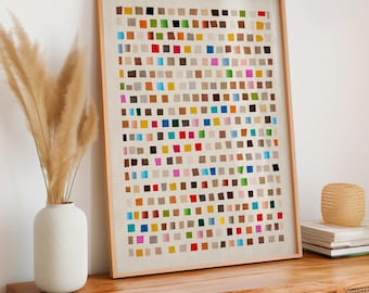 Bunte Mosaikfliesen Modernes Abstraktes Kunstwerk