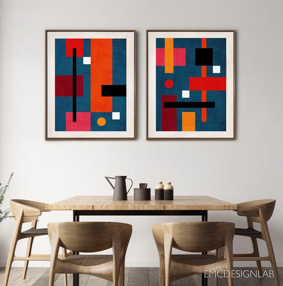 Astratta Forme Geometriche Di Sfondo Contemporanee. Decorazione Estetica Del Boho. Stampa